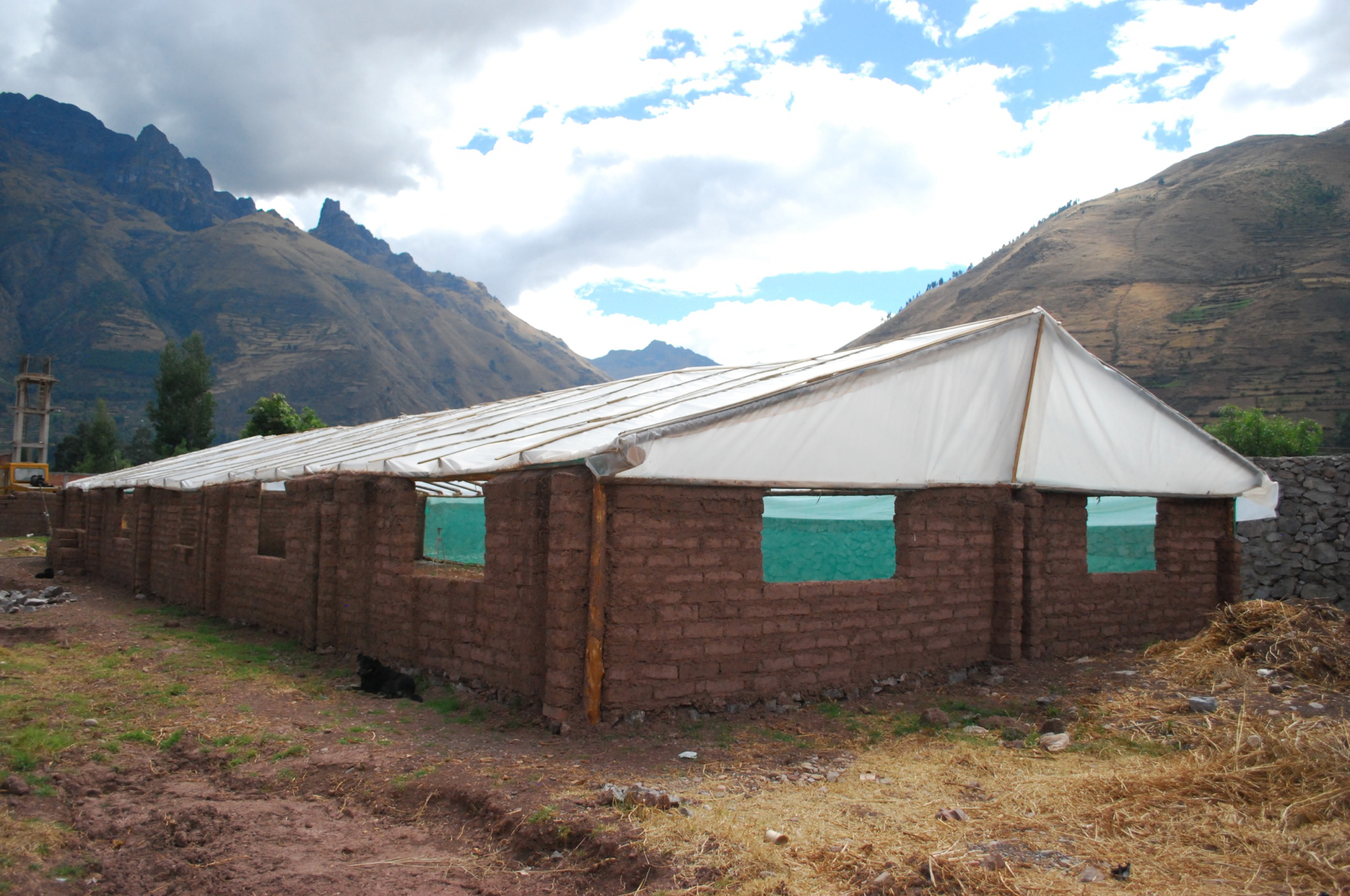 The greenhouse is completed! It will soon be home to a rich harvest of tomatoes and cucumbers that can be canned, jarred or sold to restaurants in the city.