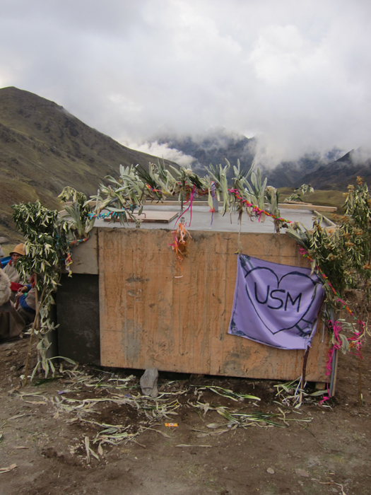 The completed Water Tank collects clean mountain water.
